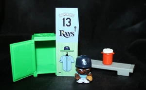 TEENYMATES MLB Series 12 Locker & Figure - JUNIOR CAMINERO - Tampa Bay Rays - Bild 1 von 2