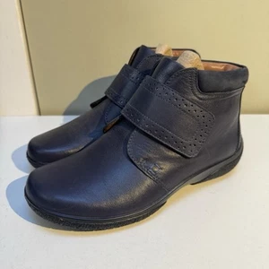 Hotter Daydream Ankle Boots Blue Navy Size 4 UK - New without Box - VGC - Picture 1 of 19
