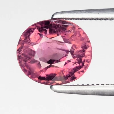 💎 Turmalina rosa anaranjado natural ovalada de 1,63 quilates 7,8 x 6,8 mm - sin calefacción, gema de África Foto 1 de 4