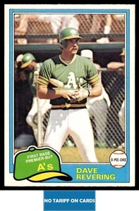 1981 O-Pee-Chee Dave Revering Oakland Athletics #57 - Picture 1 of 2