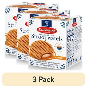 (3 pack) Caramel Stroopwafels, 10.94 oz, 8 Count - Picture 1 of 7
