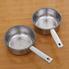  Stainless Steel Square Handle Water Ladle Shampoo Cup Serving Dipper Spoon