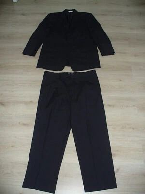 Herren-Anzug in Dunkelblau (zart-gestreift) ca. Größe 50/52 (25/26) von Designer - Bild 1 von 4