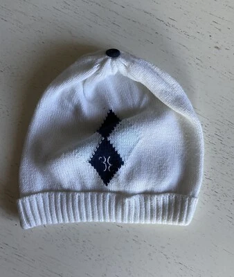 Berretto bambino in cotone, bianco, Billionaire, 6-9 mesi - Immagine 1 di 2