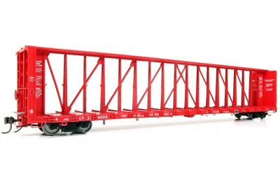 Rapido HO Scale ~ NSC 73' Centerbeam Lumber Flat Car ~ CP Rail #318145 ~ 174004 - Image 1 of 2