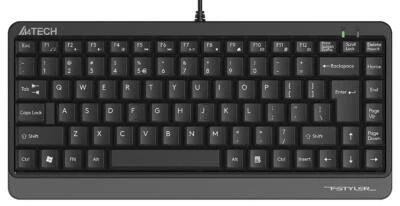 FK11 Compact Wired USB Keyboard, Black - FK11 (GREY) - Image 1 of 4