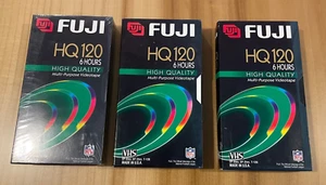 New Fujifilm Fuji HQ120 VHS 6 Hours Video Tape Blank -  Sealed Box + 2 opened - Picture 1 of 7