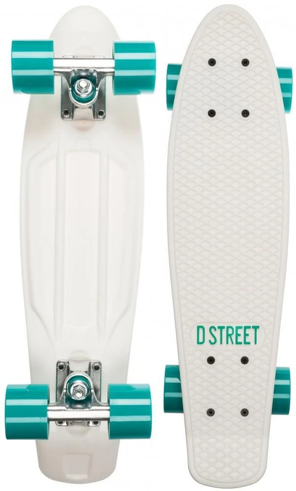 D STREET D-STREET Mini Cruiser Board Retro Old School Plastik Polyprop MINIBOARD NEU !