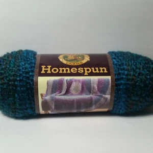 Lion Brands Homespun Yarn Lagoon Blue 1 Skein Bulky 6oz Acrylic - Picture 1 of 12