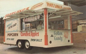 Fulton KY Waymatic Popcorn Wagon Popcorn Cotton Candy etc Wagon Tradecard - Picture 1 of 2
