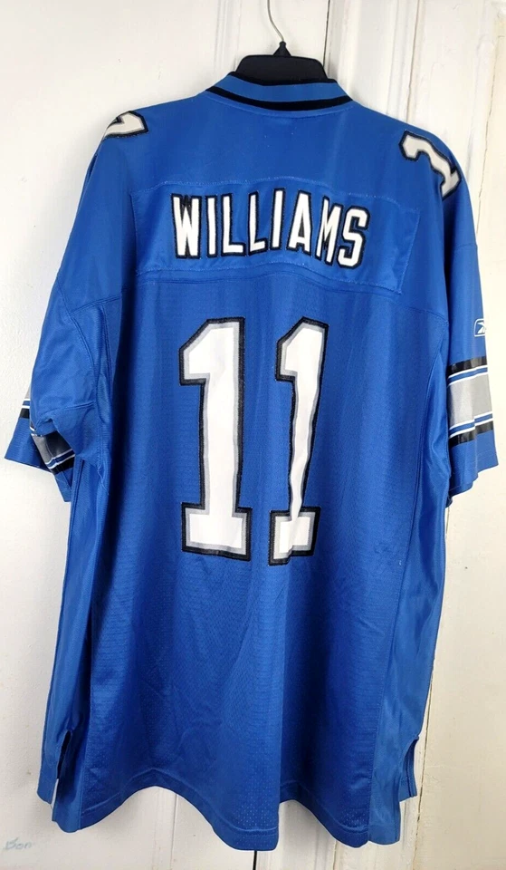 Camiseta deportiva Roy William Detroit Lions #11 NFL azul Reebok cosida 2xl nueva sin etiquetas Foto 1 de 4