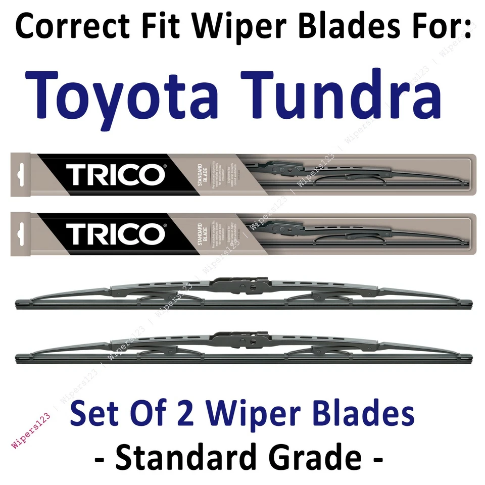 Paquete de 2 escobillas limpiaparabrisas estándar - aptas para Toyota Tundra 2000-2006 - 30190x2 Foto 1 de 1