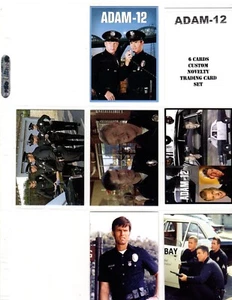 JUEGO DE 6 CARTAS COLECCIONABLES NOVEDAD PERSONALIZADA ADAM-12 - Imagen 1 de 2
