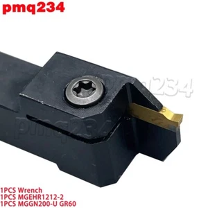 1PCS MGEHR1212-2 Lathe Turning Tool Holder + 1PC MGGN200 grooving cutting insert - Picture 1 of 6