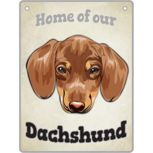 Dachshund, Red - Pet Sign Dog Metal Plaque 15*20cm Free Shipping - Picture 1 of 1