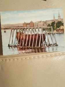 das Kriegsschiff Stockholm Postkarte Vintage nicht benutzt NM-postfrisch - Bild 1 von 3