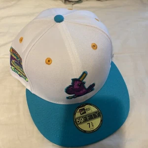 New Era St. Louis Cardinals Teal Lime 59FIFTY Fitted Hat Busch Stadium 7 5/8 - Picture 1 of 7