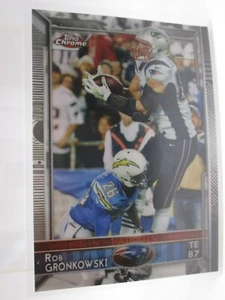 2015 Topps Chrome #10 Rob Gronkowski Patriots - Bild 1 von 2