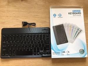 Bluetooth Keyboard Mouse For Doogee U9/U10/U10 Pro/T10S/T20/T30S/T30 Pro - Picture 1 of 3