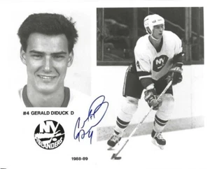 Autographed  GERALD DIDUCK 8x10 New York Islanders Photo w/COA - Picture 1 of 1