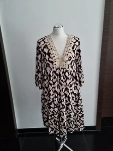 Made in Italy Kleid Tunika schwarz beige 36 38 40 ***neu*** - Bild 1 von 9