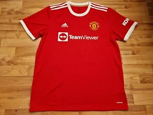 Klassisch Manchester United 2021-2022 Herren XL Heimtrikot adidas Cavani 7 - Bild 1 von 10
