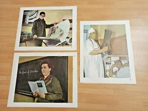 Soviet Vintage posters. Everyday life of school and pupils. 1950s USSR. 16 ## - Picture 1 of 22