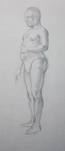 Ivy Bailey Uomo Disegno Vita Maschile Originale London Artist Mid-20thC Matita Qualità - Foto 1 di 6
