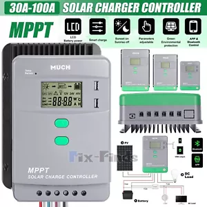 12/24V 36/48V 30/50/60/100A MPPT Solar Charge Controller Panel Battery Regulator - Picture 1 of 59