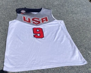 Nike Team USA Dwyane Wade Adult Size White #9 Basketball Jersey - Picture 1 of 13