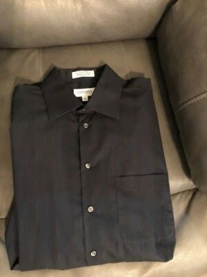 CONCEPTS BY CLAIBORNE Button Up Long Sleeve Men's Shirt Size 16 Wrinkle Free EUC - Image 1 of 3