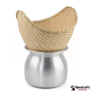 Sticky Rice Steamer Pot BamBoo Basket Cooker Glutinous Rice Mango Thai 24cm - Picture 1 of 2