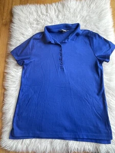 Lands' End Damengröße Medium 10-12 blau Poloshirt L30 - Bild 1 von 8