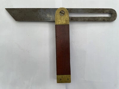 Vintage William Marples & Sons Adjustable Steel Sliding 'T' Bevel Gauge Tool - Image 1 of 4