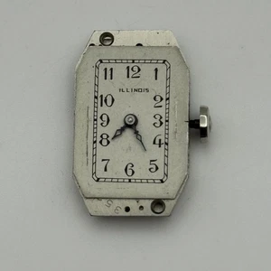 15mm Vintage Illinois 807A Manual Wind Watch Movement PARTS REPAIR - Picture 1 of 12