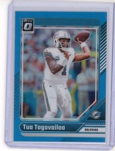 2024 Panini - Donruss Optic Football Tua Tagovailoa #120 Aqua Prizm /299 - Picture 1 of 2