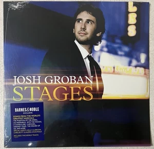 JOSH GROBAN STAGES LP 2015 BARNES & NOBLE EXCLUSIVE SEALED NEW 2 BONUS TRACKS - Imagen 1 de 8