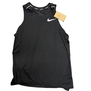 Nike Dri-FIT Miler Running Tank Top AJ7562-010 Herren Größe Large Schwarz Neu - Bild 1 von 2