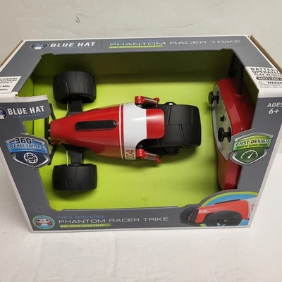 PHANTOM Racer TRIKE Radio Controlled 360 Super Speed RACER Red Blue Hat NEW - Image 1 of 4