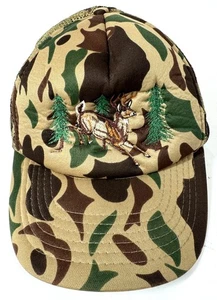 De colección Camuflaje Camuflaje Bordado Ciervo Malla Espalda Camionero Caza Sombrero Snapback - Imagen 1 de 7