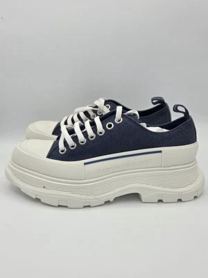 Zapatillas deportivas Alexander McQueen Tread Slick para hombre denim blancas talla 41 Foto 1 de 4