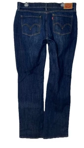 Levi's 525 Perfect Waist Straight Leg Denim Jeans Women's Size 16M Dark Wash - Picture 1 of 13