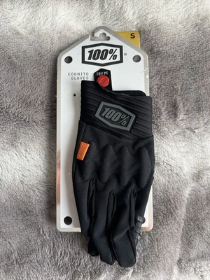 NEW - 100% Cognito D30 Gloves Size SML - Black/Charcoal - Image 1 of 4