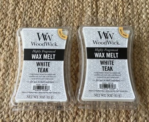 Two Packs WoodWick White Teak Wax Melts Highly Fragranced - Picture 1 of 2