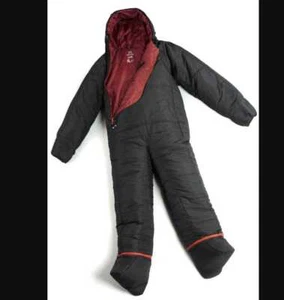 New Adult L Selk'Bag Lite recycled wearable sleeping bag in black - Picture 1 of 7