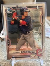 2021 1st Bowman Chrome Gabriel Rodriguez Guardians Baseball Card BCP-180