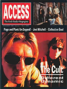 Access Magazine November 1994 The Cult Page Plant Joni Mitchell Collective Soul - Bild 1 von 2
