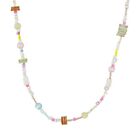 Statement Jewelry Beaded Necklace Resin Material Fashion Beads Jewelry For Women