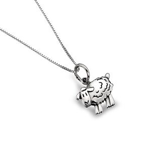 Naszyjnik wisiorek owca jagnięcina srebro sterling 925 znak rozpoznawczy wszystkie długości łańcucha