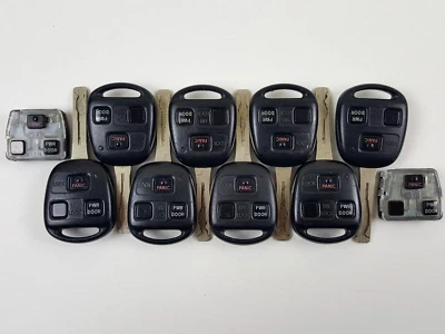 LOTE ORIGINAL DE 10 LEXUS RX 04-09 OEM LLAVE MAESTRA MENOS MANDO A DISTANCIA COCHE EE. UU. A GRANEL OE Foto 1 de 4